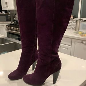 Jessica Simpson deep purple knee high boot